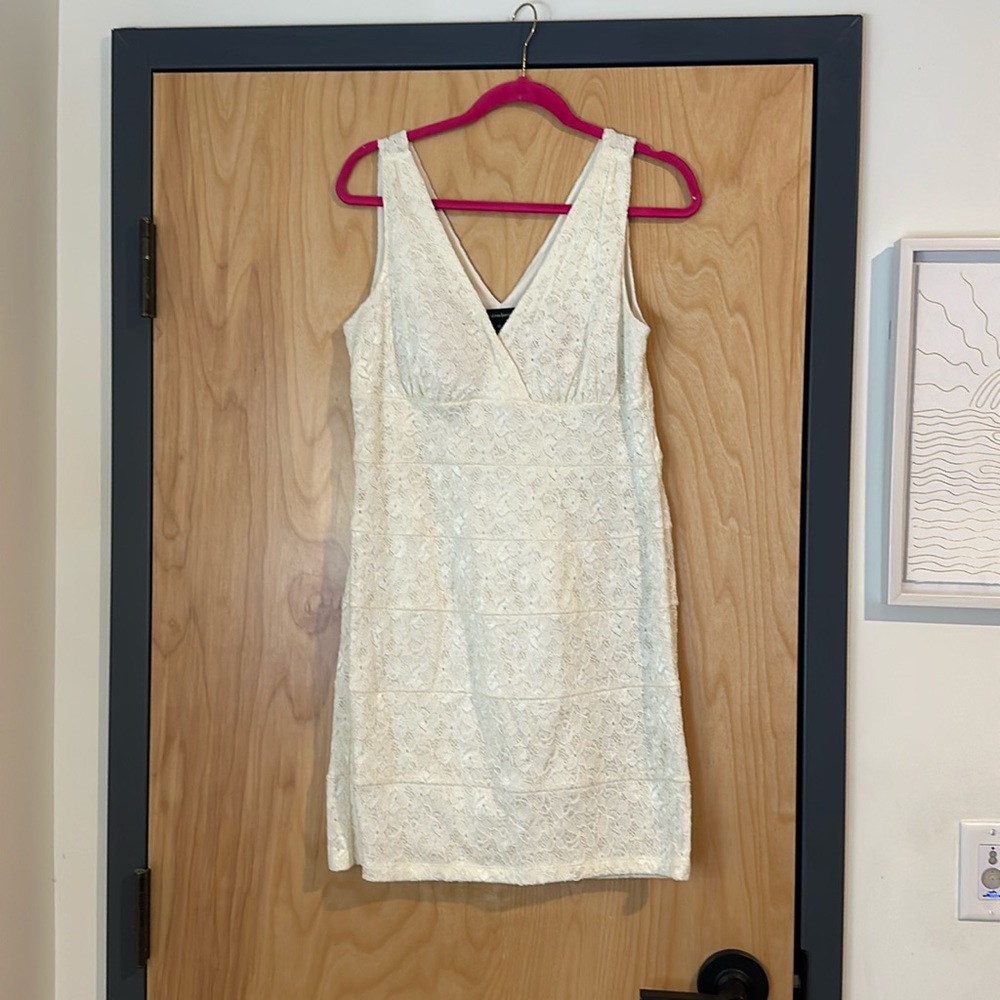 GUC lace off white dress